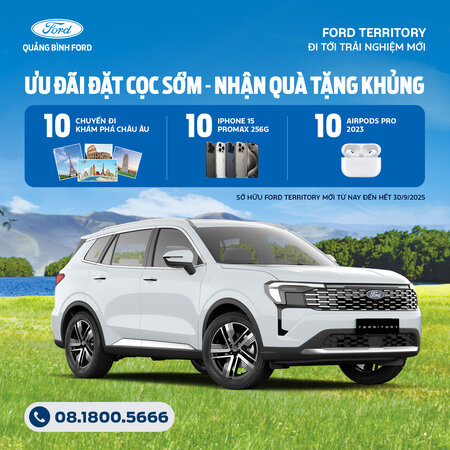 ĐẶT SỚM FORD TERRITORY MỚI – NHẬN QUÀ ĐẲNG CẤP