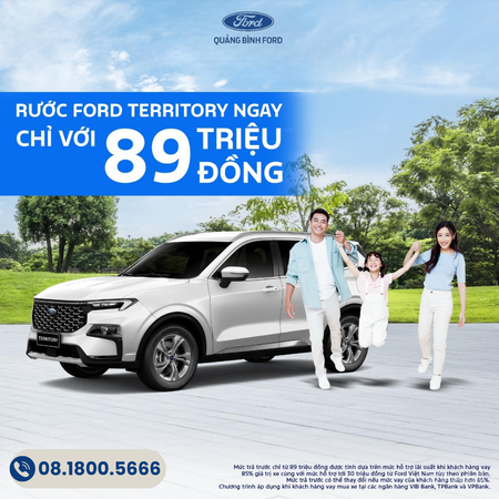 ĐẾN QUẢNG BÌNH FORD SỞ HỮU XẾ XỊN FORD TERRITORY CHỈ VỚI 89 TRIỆU