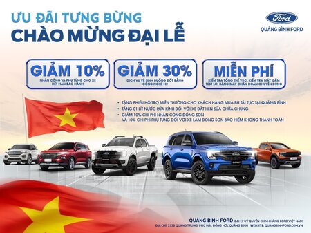 KHUYẾN MÃI DỊCH VỤ THÁNG 4 - BẢO DƯỠNG XẾ CƯNG – CHÀO MỪNG ĐẠI LỄ