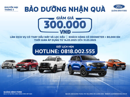 KHUYẾN MẠI THÁNG 3 - BẢO DƯỠNG NHẬN QUÀ