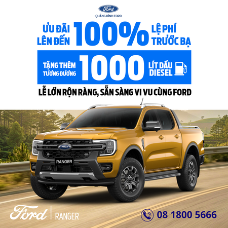 LĂN BÁNH RANGER, VI VU ĐẠI LỄ KHÔNG LO CHI PHÍ
