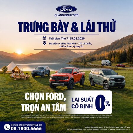 SỰ KIỆN LÁI THỬ XE – CHỌN FORD, TRỌN AN TÂM TẠI KHE SANH