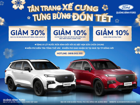 TÂN TRANG XẾ CƯNG - TƯNG BỪNG ĐÓN TẾT CÙNG QUẢNG BÌNH FORD 