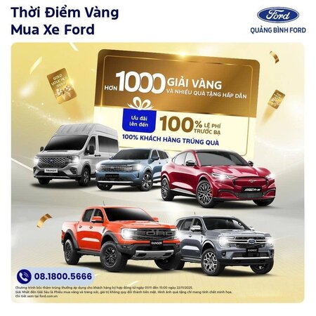 THỜI ĐIỂM VÀNG MUA XE FORD