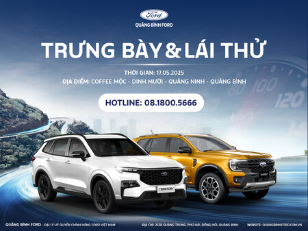 TRẢI NGHIỆM & LÁI THỬ XE FORD THẾ HỆ MỚI TẠI HUYỆN QUẢNG NINH CÙNG QUẢNG BÌNH FORD