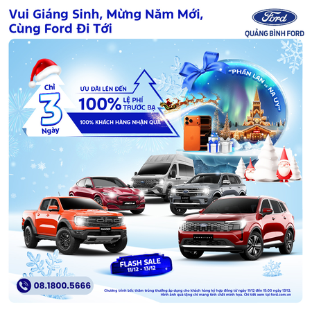 VUI GIÁNG SINH - MỪNG NĂM MỚI - CÙNG FORD ĐI TỚI